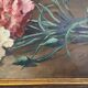 Tableau, bouquet de fleurs oeillets