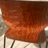 Set of 6 vintage sled chairs