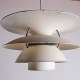 Danish brushed metal pendant light, model PH 6 ½ -6V by Poul Henningsen.