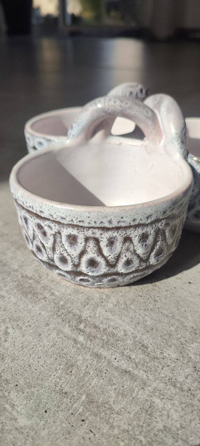 Tripod ceramic bowls by Jean Austruy from the 1950s/60s.