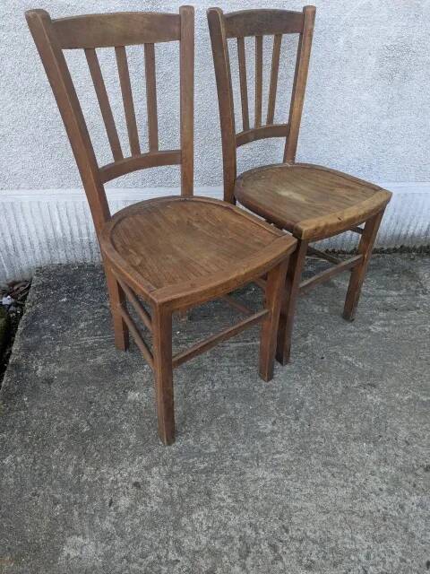 Pair of bistro chairs