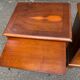 Pair of English yew wood bedside tables – Bradley Made in England 19