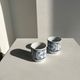 Set of 2 Scandinavian liqueur glasses or cups