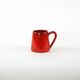 Red ceramic mug, Italian design, 1960s, made in Italy