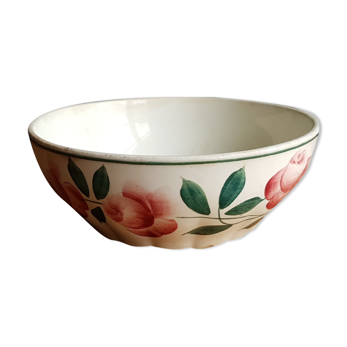 Earthenware bowl HBCM (Creil and Montereau) Maryse