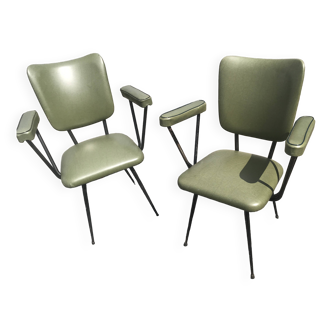Fauteuil vintage kaki