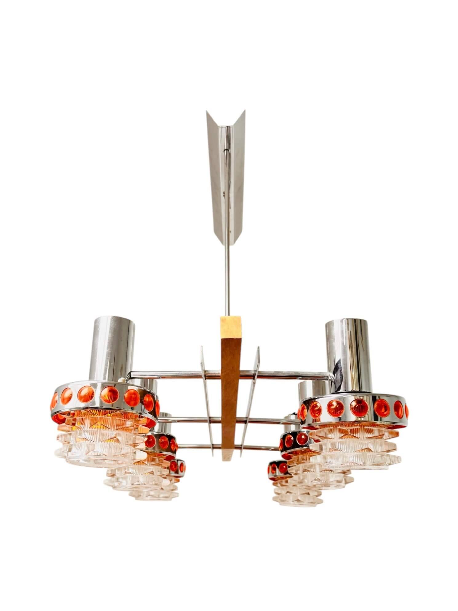 Raak vintage 6-light chandelier