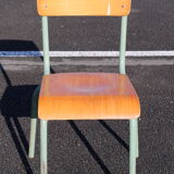 Set of 6 adult chairs Mullca 510 green