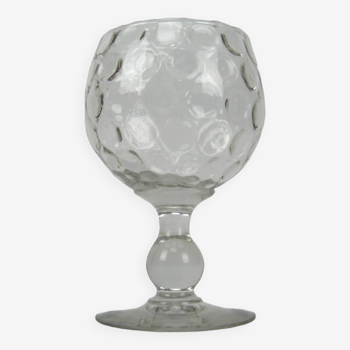 Crystal bowl with round lozenges