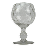 Crystal bowl with round lozenges