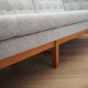 Canapé en chêne, design danois, années 1970, fabriqué par Erik Jørgensen Møbelfabrik