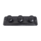 Wall coat rack -Genexco - 3 metal hooks - 1990