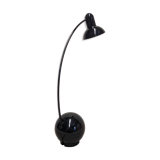Black arc desk lamp, 70s-80s