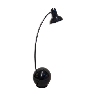 Black arc desk lamp, 70s-80s