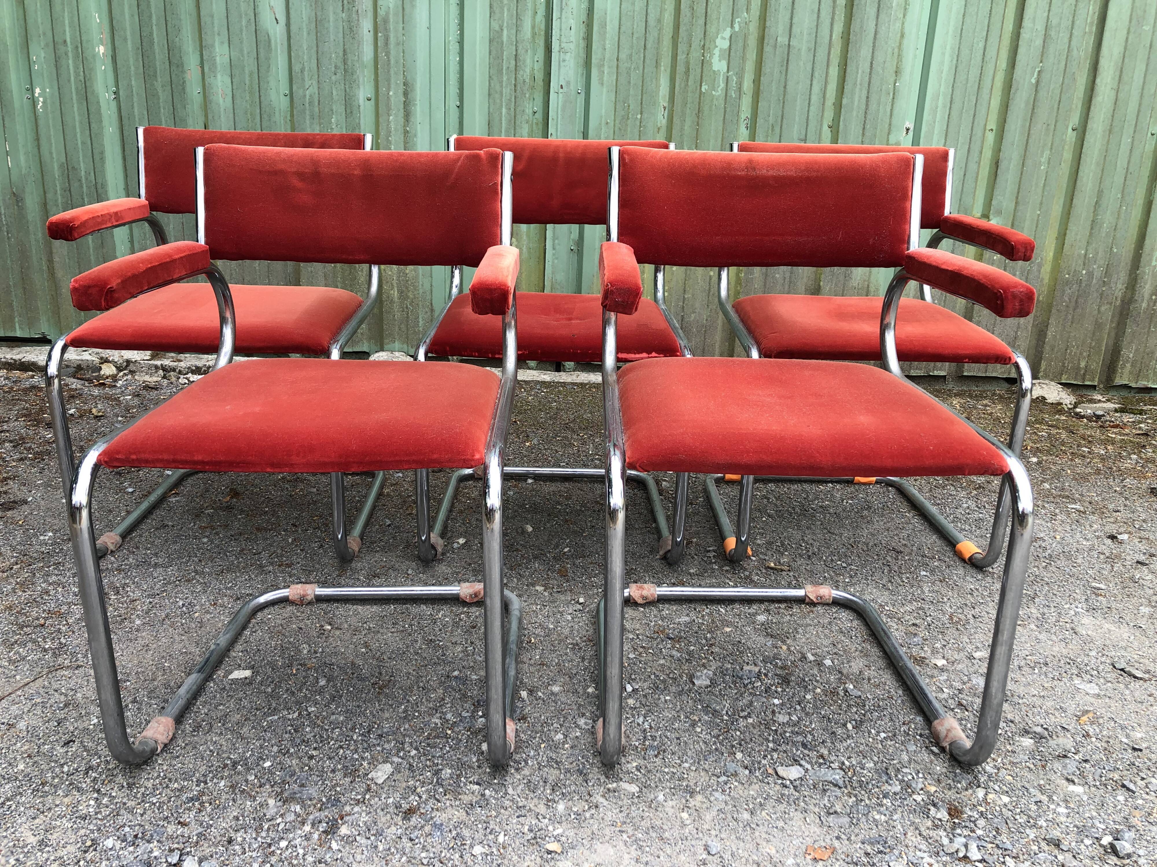 Set of 6 armchairs