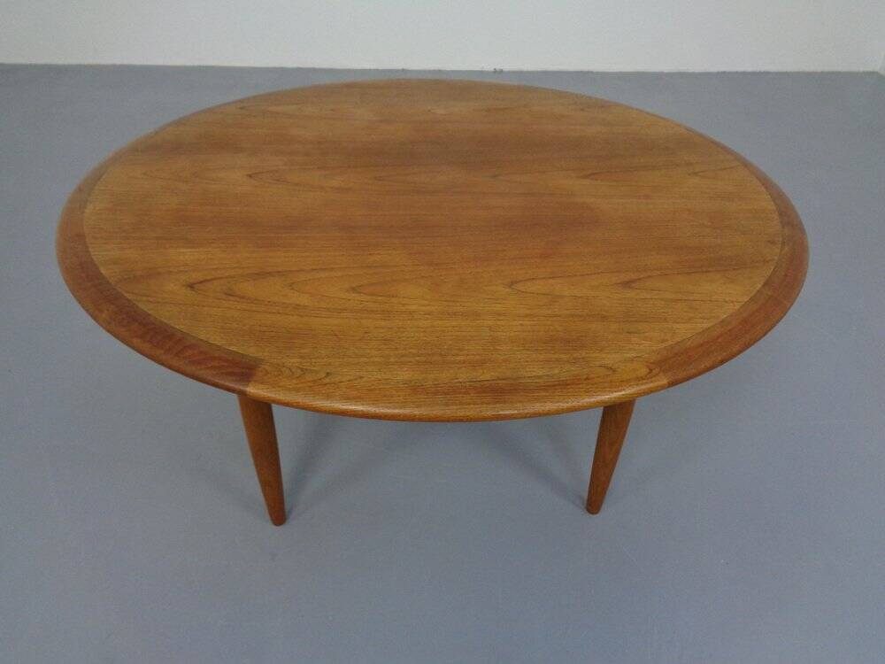 Large Danish coffee table in teak from CFC Silkeborg, 1960s.