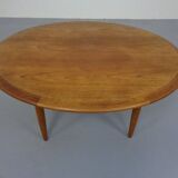 Large Danish coffee table in teak from CFC Silkeborg, 1960s.