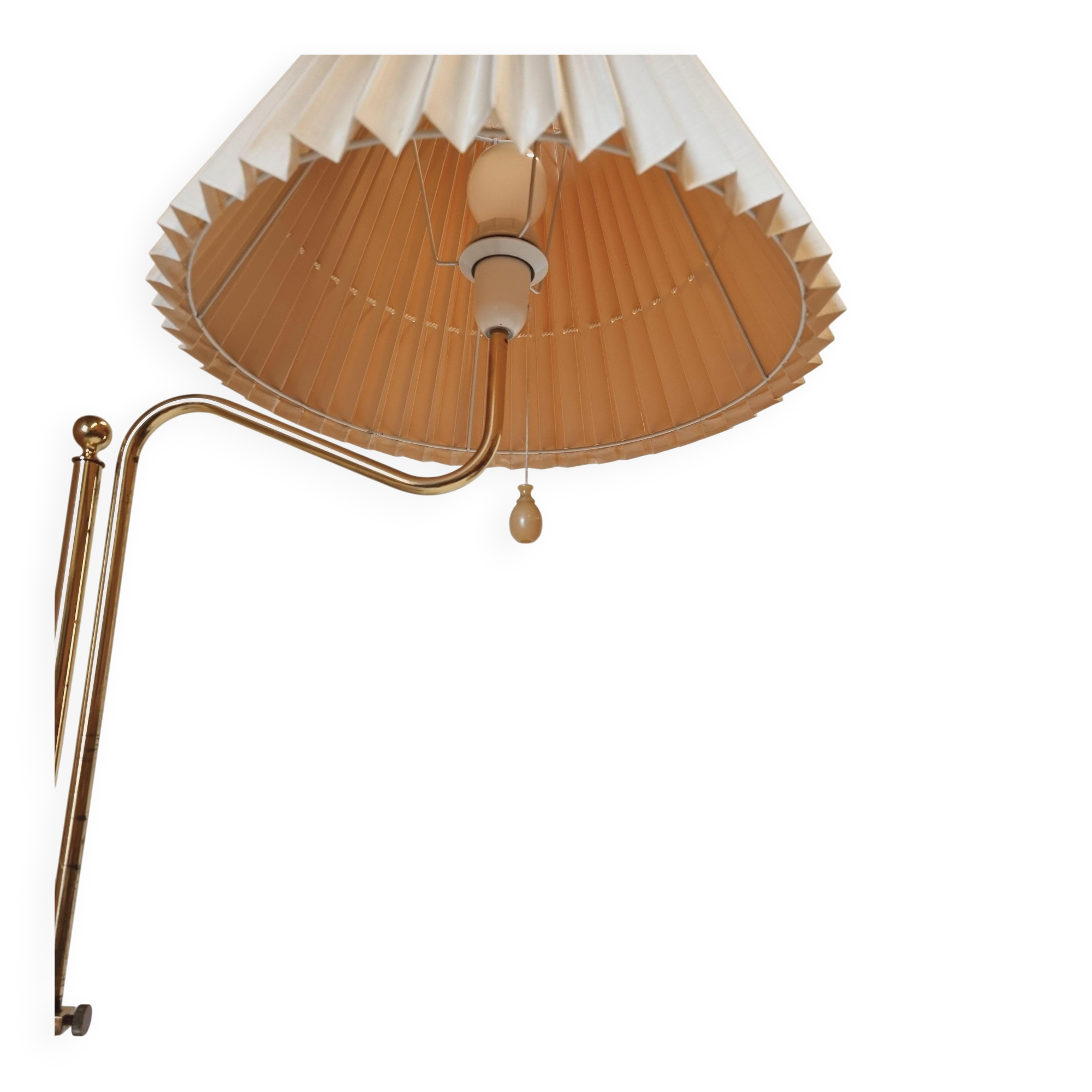 Bergboms, adjustable floor lamp G-132 in brass, Scandinavian / Midcentury Modern