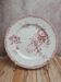 Plat rond vintage Sarreguemines Fontanges rouge – Terre de fer ancienne