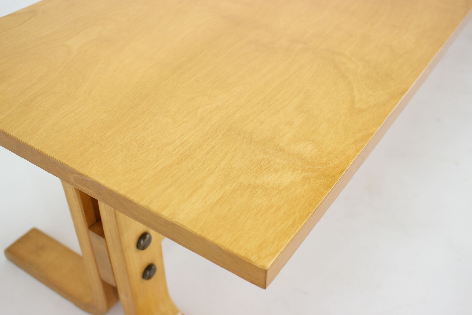 1970s Beech Bench/Planter Stand Czechoslovakia