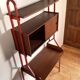 Vintage freestanding wall unit with desk