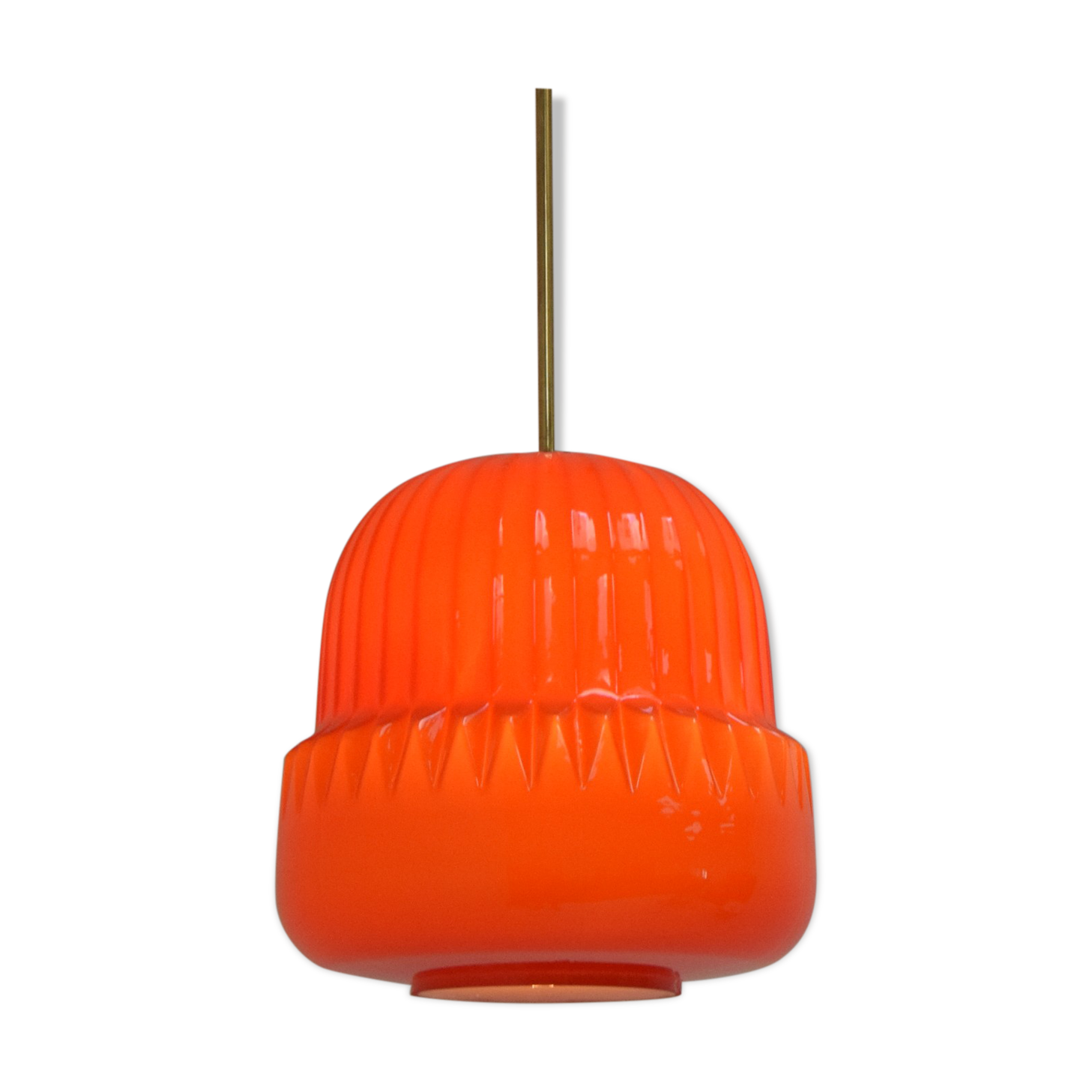 Mid-century Glass Pendant,1970's.