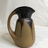 Art Nouveau pitcher in flamed stoneware from Denbac model 234