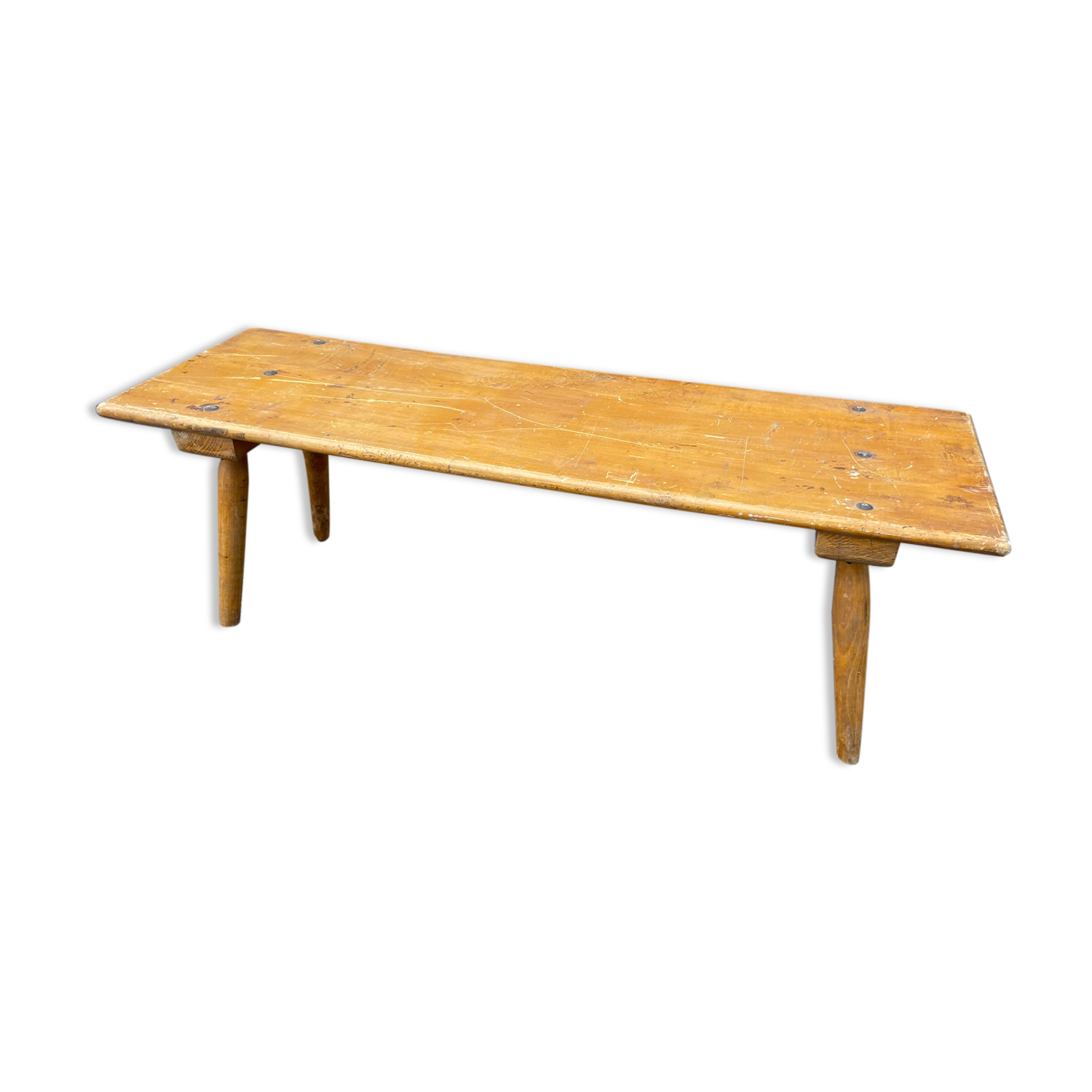 Farm bench in vintage wood 1920