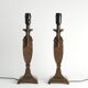 Chinoiserie Faux Rattan Amphora Table Lamps by Aneta, Sweden 1980's