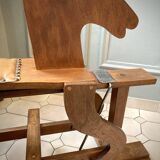 Old wooden rocking horse