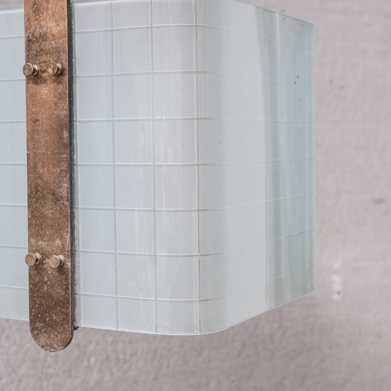 Suspension italienne en laiton et verre