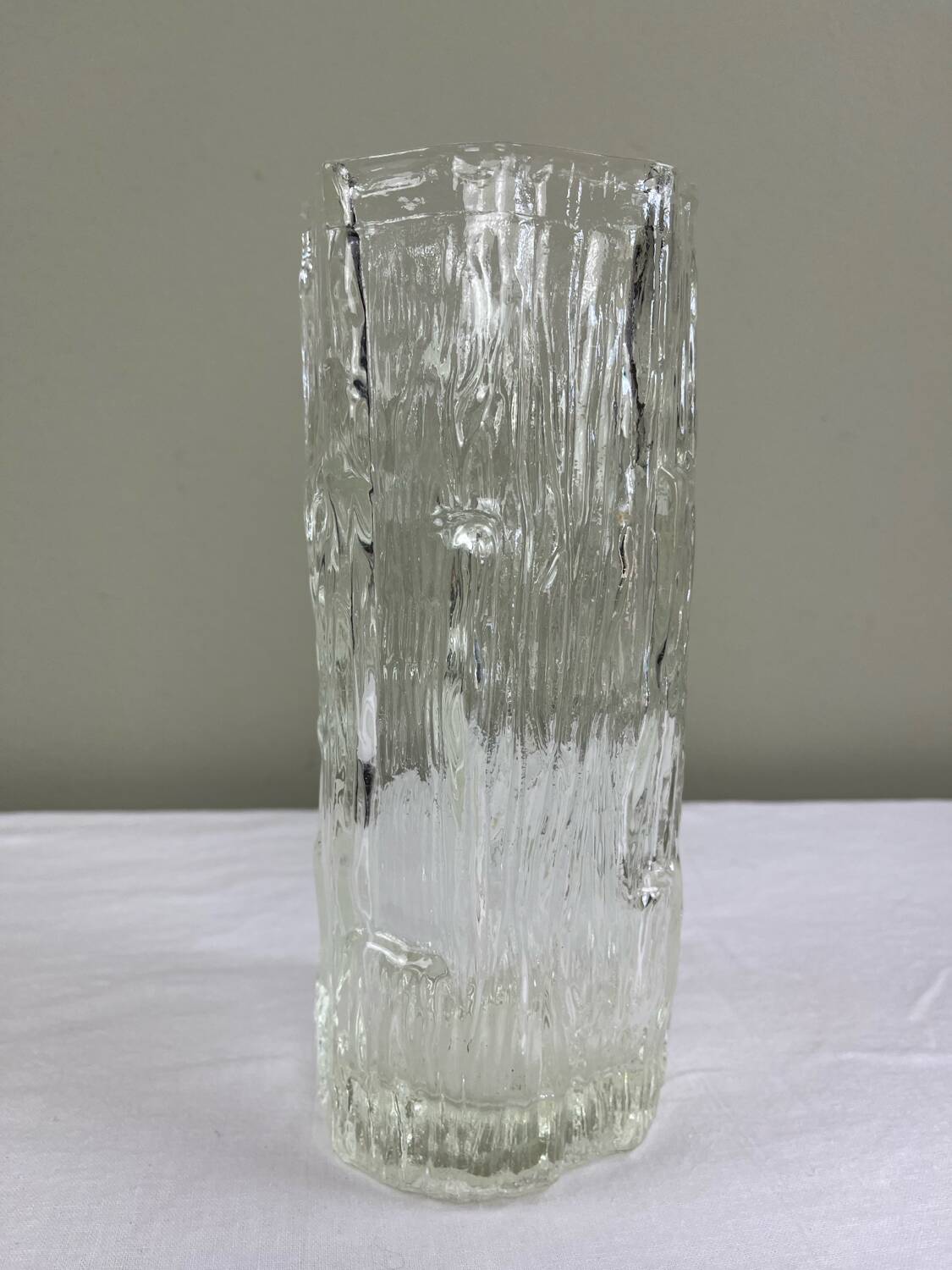 "Glass waterfall" vase