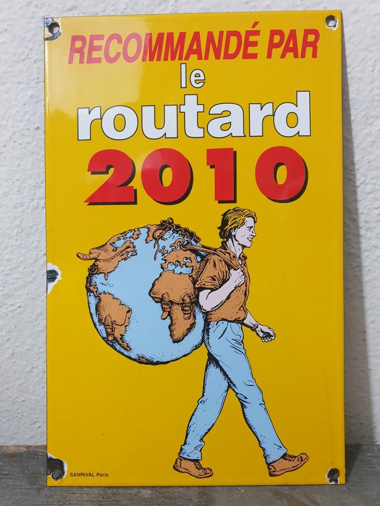 Plaque émaillée Le Routard guide du routard Hôtel Restaurant - 2010