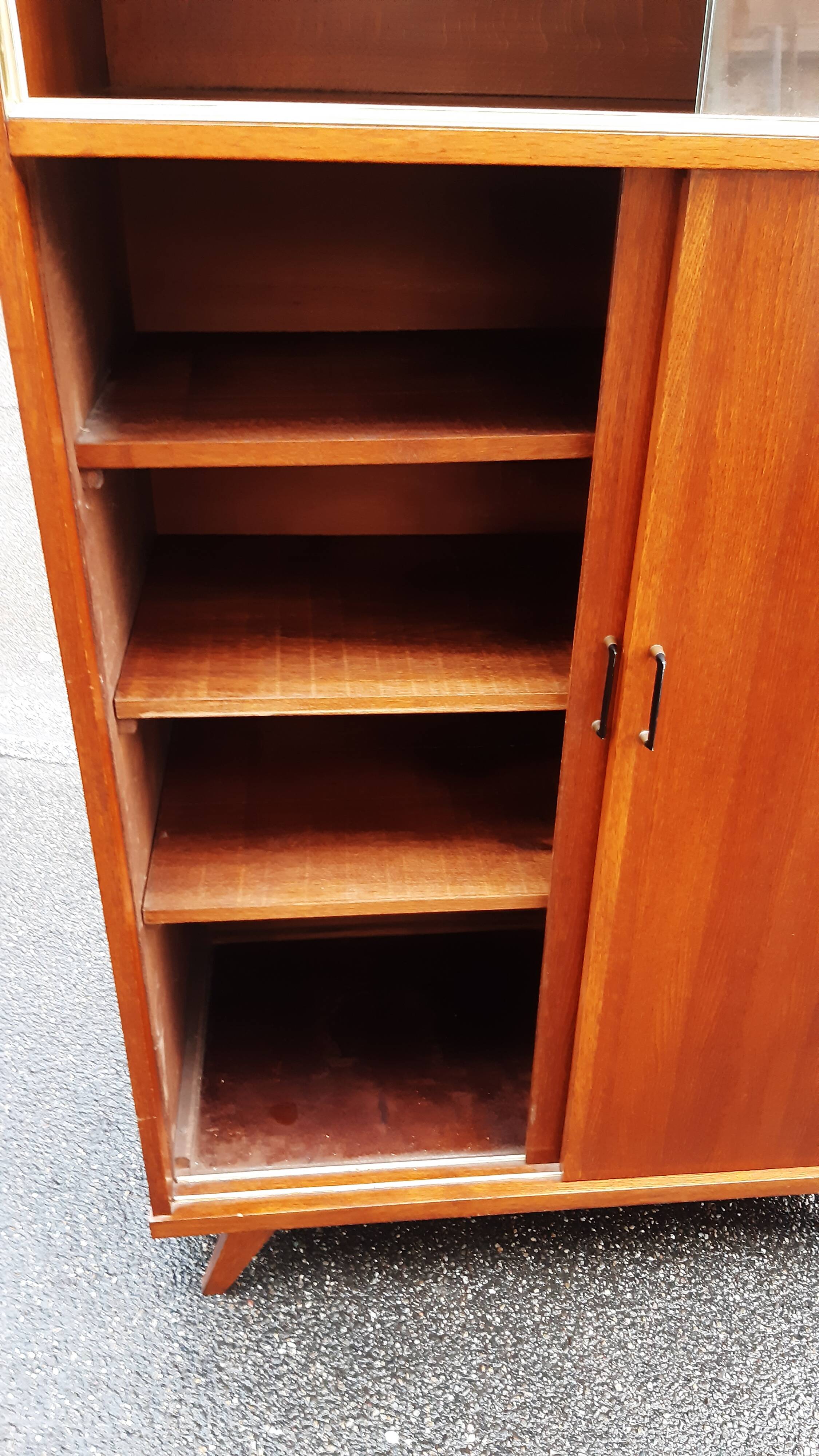 Vintage wardrobe with compass feet