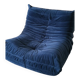 Chauffeuse Togo Ligne Roset bleu roi