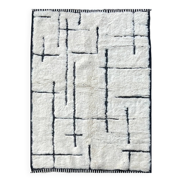 Asilah – Tapis berbère blanc et noir