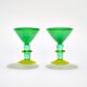 Miami Martini Glass in Lime & Green