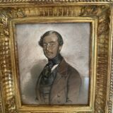 Oil on panel Painted portrait of a gentleman Signed and dated 1842 / XIX