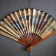Eventail lacquered bamboo and hand wallpaper - china - 2nd half 20th century