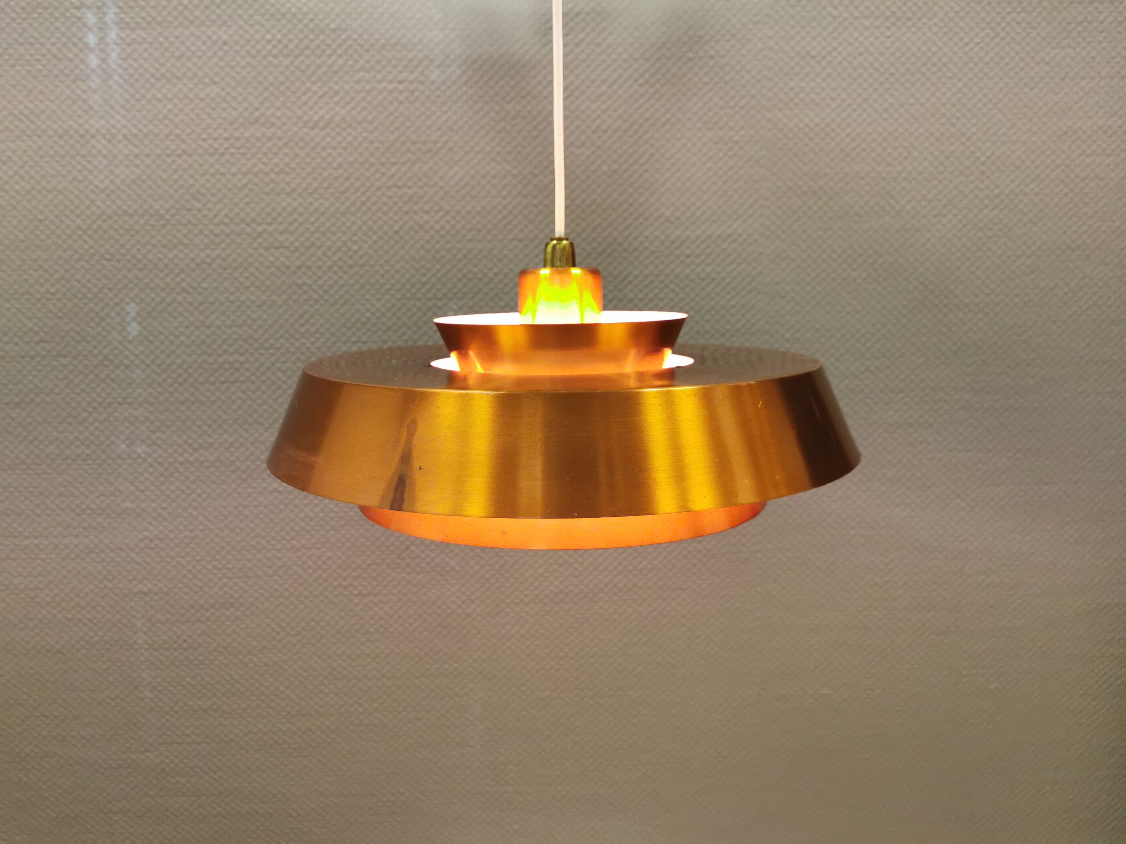 Ceiling lamp model "Nova" designed by Jo Hammerborg for Danish Fog&Mørup in 1963.