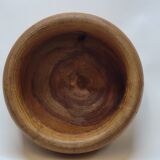 Vintage Scandinavian Turned Wood Empty Pocket Bowl