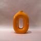 Vase circulaire orange
