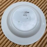 Set of 6 old earthenware soup plates, Sarreguemines Bastia service