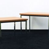 Pair coffee tables by Pierre Guariche for Meurop 60