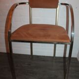 Set de 2 chaises Belgo chrome vintage 70's