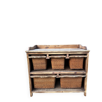 Meuble de rangement bois rénové