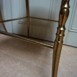 Italian Side Chairs in Golden Brass by Giuseppe Gaetano Descalzi for Chiavari, 1950, Set of 2