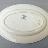 Plat ovale en faïence badonvillier