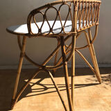 Office - rattan dressing table from the 1960s/70s