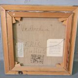Eric Julius Svensson, Composition moderne suédoise, années 1970, huile sur toile, encadré